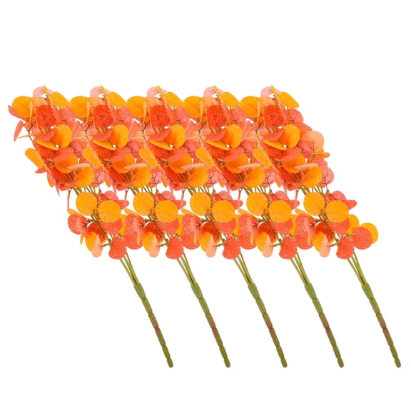 FOMIYES 5Pcs Faux Eucalyptus Stems Home Decoration Fall Season Event Planners High Simulation