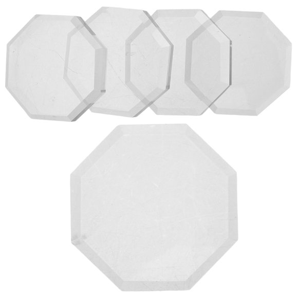 FOMIYES 5Pcs Glass Fabric Pattern Weights for Sewing Transparent Durable Crystal Weights for Quilting