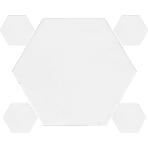 FOMIYES Set of 5 White Hexagonal Acrylic Place Cards for Wedding Seating and Event Table Arrangement