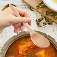 thumbnail image 1 of FOMIYES Long Handle Kitchen Spoons Beige Wood 5Pcs 9In, 1 of 8
