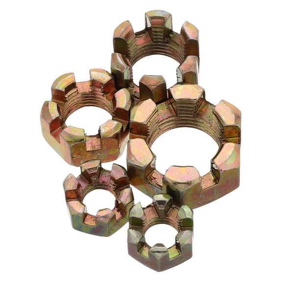 FOMIYES 5-Piece Steering Rod Nut Kit for Motorcycle and Go-Kart - Replacement Parts Set