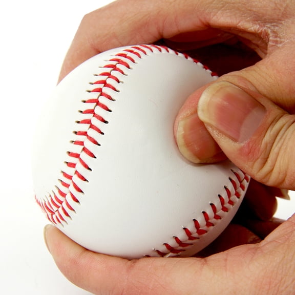 FOMIYES Baseball Training Balls No.9 White PU Foam Soft Cushioned for All Ages 5Pcs