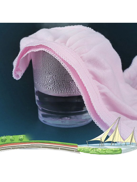5Pcs Panties Mujer Cotton Pink Elastic Waistband Soft Breathable for Maternity Stay