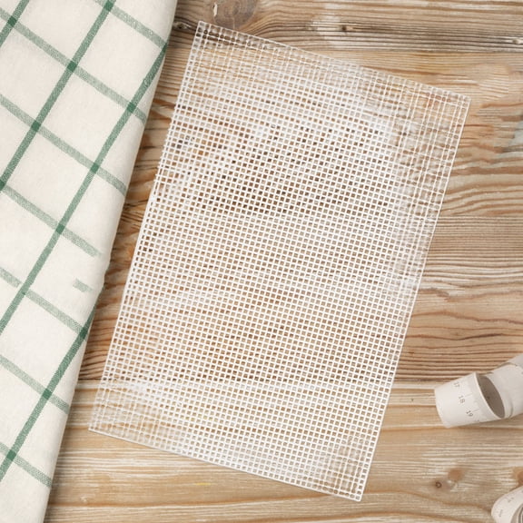 FOMIYES 5Pcs Plastic Mesh Canvas Sheets For DIY Projects Featuring Grid Design