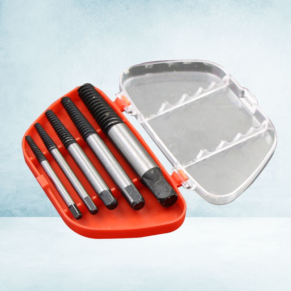 FOMIYES 5Pcs Practical Screw Extractor Set Made of Alloy Steel and ...