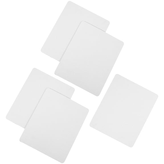 FOMIYES 5Pcs Sublimation Mouse Pad White Rubber for Non-Skid and Crafting Projects Back to School