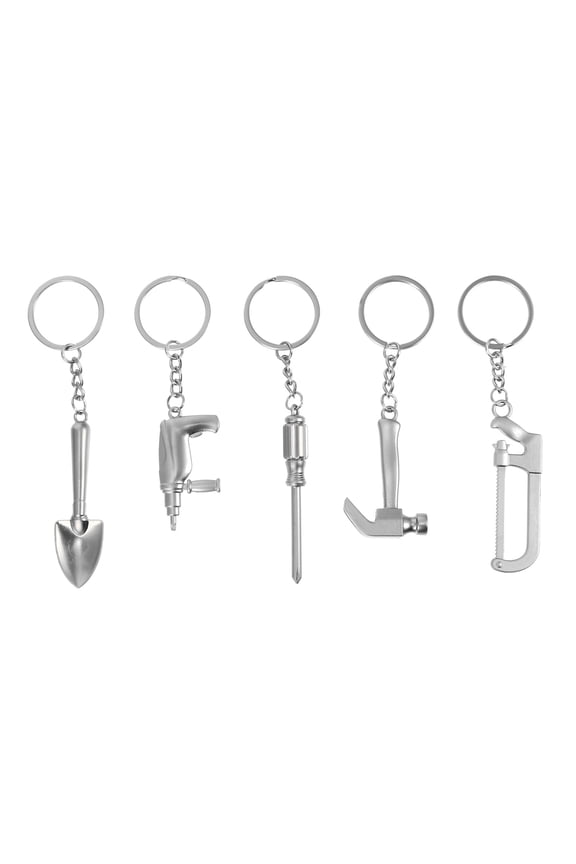 5Pcs Tool Design Key Chain Zinc Alloy Small Tool Key Chain For Men Keys Bags
