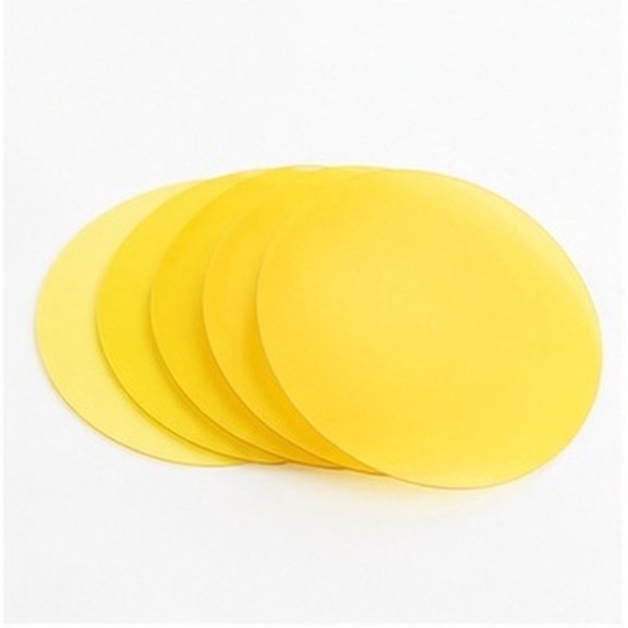 FOMIYES 5Pcs Yellow Color Film Sheets for Home Lighting Softening and Decorative Diffuser Film