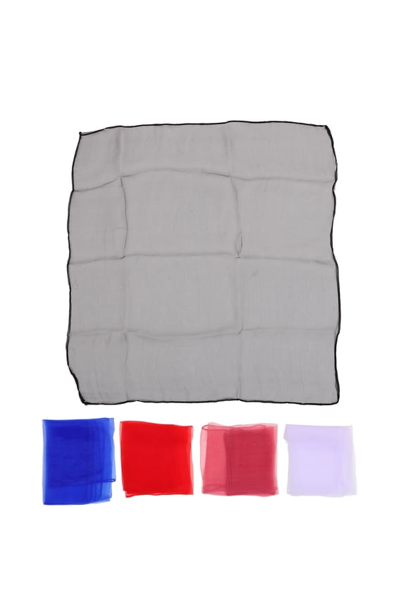 5pcs Colorful Dance Scarves Washable Performance Square Scarves For Stage Music And Juggling