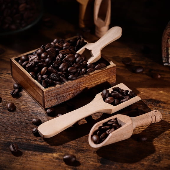 FOMIYES Teaspoons Light Brown 5Pcs Simple Design