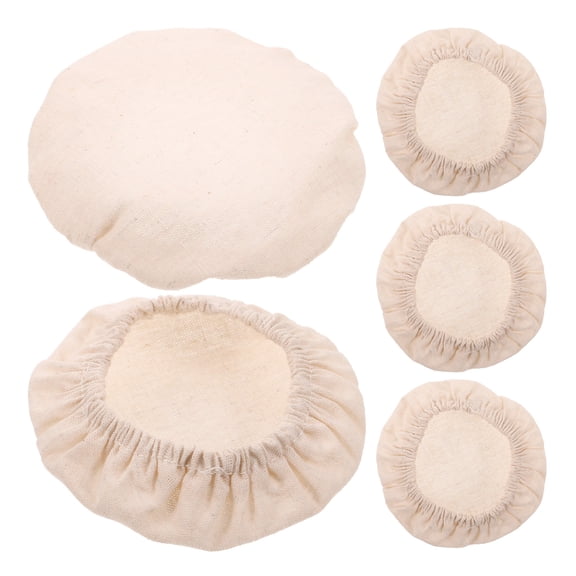 DECORNIJIA reusable food cover Jar Lid Cover Cotton Cloth Preservation General Users Camping 5pcs