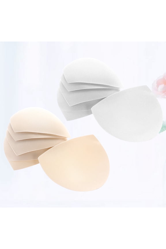 6 Pairs Bra Inserts Sponge Pads Reusable Removable for Daily Use Women