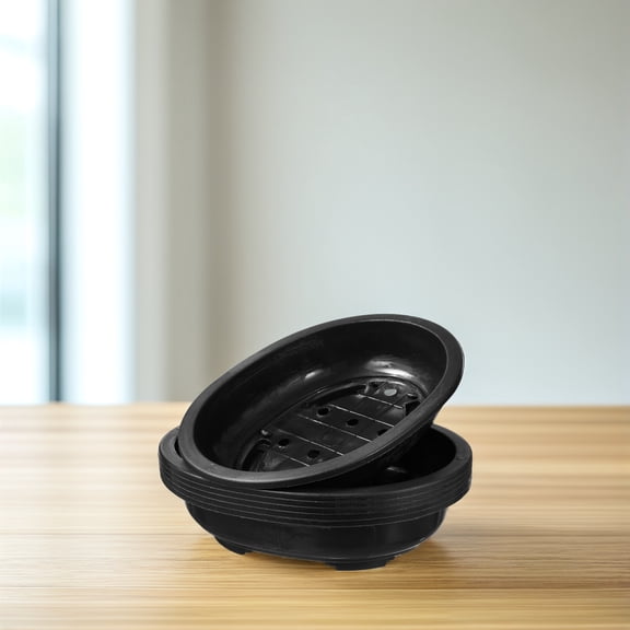 FOMIYES  6 Pcs Bonsai Pots Planting Large Oval Flowerpot Flowerpots