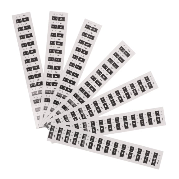 FOMIYES 60Pcs Black Harmonica Scale Diagram Stickers for 24 Hole and 28 Hole C Key Polyphonic Harmonicas