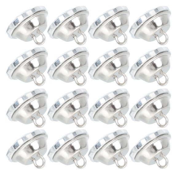 FOMIYES 60Pcs White Rhinestone Upholstery Buttons for Sofa Tufting and Bed Headboard Decor