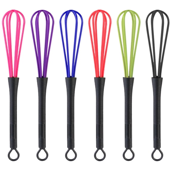 DECORNIJIA Plastic Manual Egg Mixer For Hair Color Mixing 6Pcs 7.2X1.2X1.2In