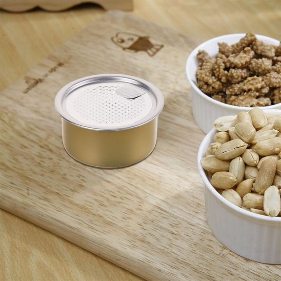FOMIYES 6Pcs Cat Food Storage Container Metal Tins with Lids for Fresh Snack Holding