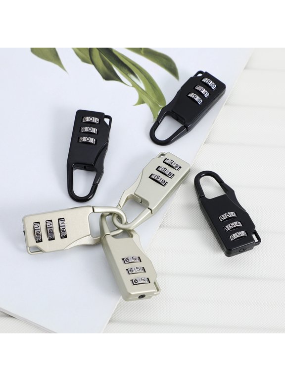 Backpack Combination Lock, Assorted Color, Zinc Alloy, Multi-Purpose, 6Pcs