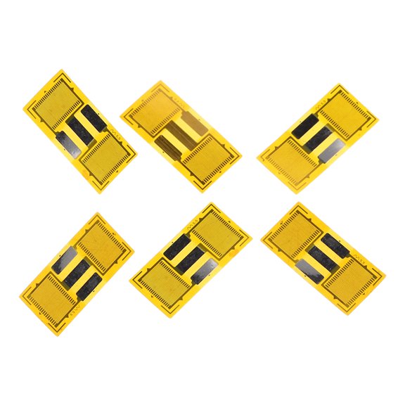 FOMIYES 6Pcs Golden Foil Strain Gauge Load Sensor with High Accuracy and Temperature Stability for Industrial Use