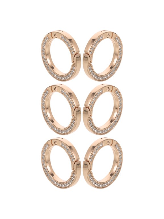 6-Pack Metal Split Key for Keys, Ideal for Craft Projects and Accessories