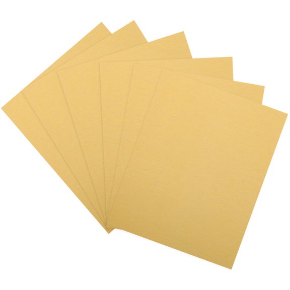 FOMIYES 6Pcs Golden Sublimation Metal Sign Blanks Aluminum Plates for Custom Printed Artwork Or Photos