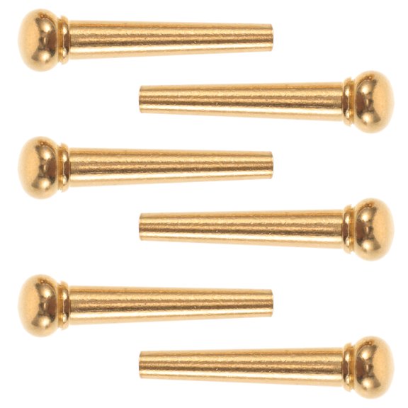 FOMIYES 6Pcs Guitar Pin Acoustic Guitar Bridge Pin Set Made Of Ebony Wood For Professional Musicians Folk Style