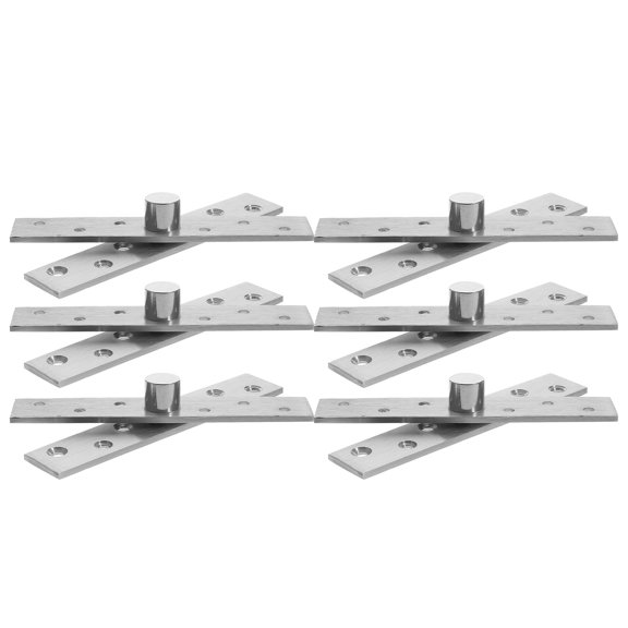 FOMIYES 6Pcs Invisible Stainless Steel Pivot Door Hardware Heavy Duty Concealed Hinge for Hidden Doors