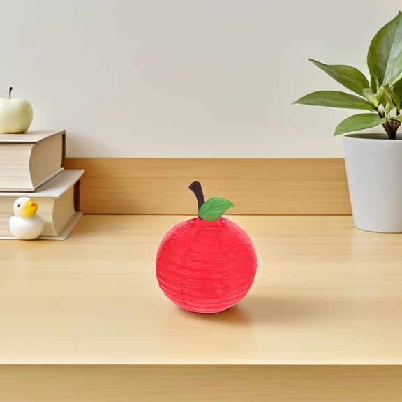 FOMIYES 6Pcs Red Apple Paper Lanterns Fruit Themed Hanging Decorations for Classroom Party