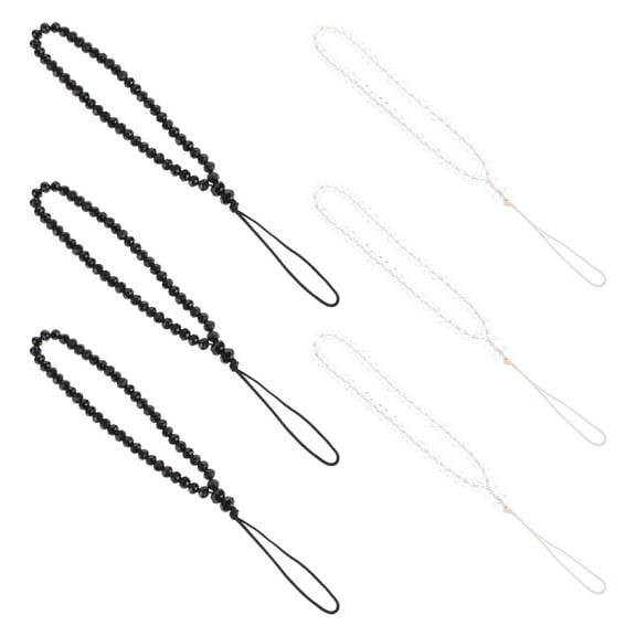 FOMIYES 6Pcs Mobile Phone Straps Phone Chain Ropes White Easy to Install and Remove