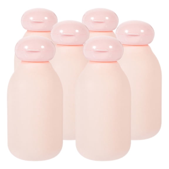 FOMIYES Durable Pink Pe Travel Containers, Leak-Proof and Compact, 6Pcs