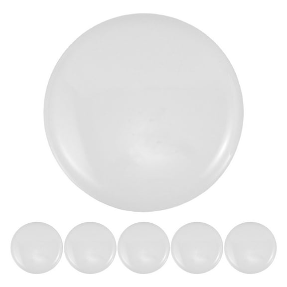 FOMIYES 6Pcs Plastic White Ceiling Light Diffuser Panel with Frosted Round Design