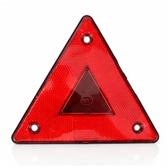 FOMIYES 6-Pack Reflective Slow Moving Triangle Warning Signs for Vehicle Safety, Red Truck Emergency Roadside Triangles