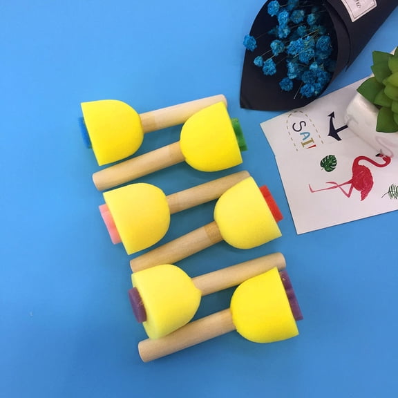 FOMIYES 6-Pack Sponge Brush Rollers for Kids Art Projects and Drawing Activities