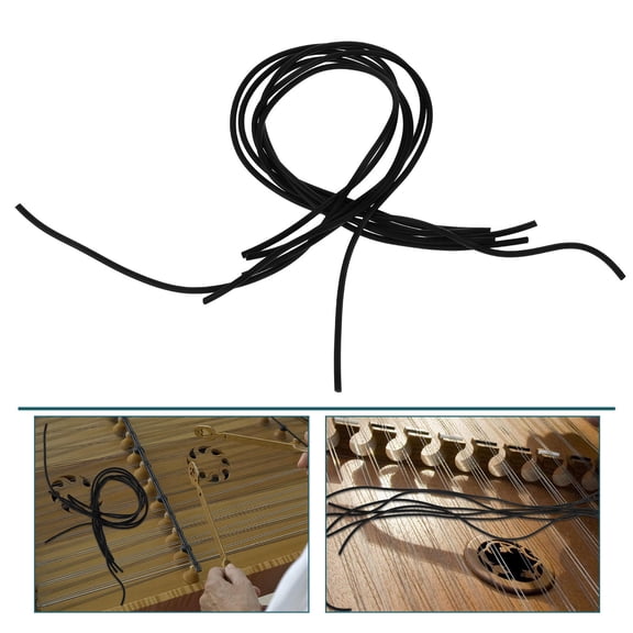 FOMIYES 6Pcs Dulcimer Rubber Tubes Black Durable Flexible Tubing for Enhanced Instrument Sound Quality