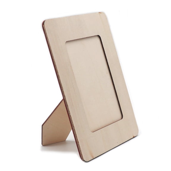 FOMIYES 6Pcs Wooden Picture Frames Khaki Paintable Photo Frames for DIY Crafts and Home Decor