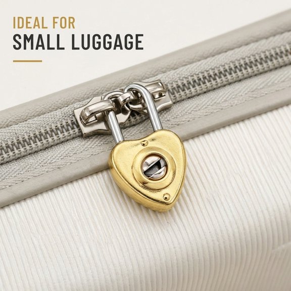 FOMIYES 6 Sets Mini Heart Padlocks, Decorative Portable Jewelry Locks for Diary, Office Cabinet, Box, Luggage, Bag