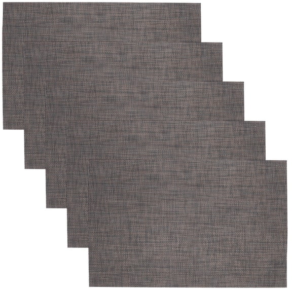 FOMIYES 6-Pack Dark Brown Dining Table Placemats Heat Insulation Decorative Mats for Kitchen and Home Use