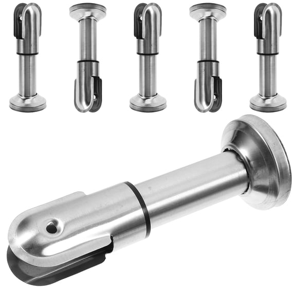 FOMIYES 6Pcs Public Restroom Partition Accessory Metal Bracket for Enhanced Wall Stability
