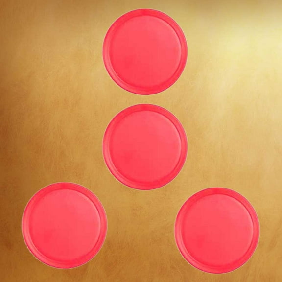 FOMIYES  8 Pcs Air Hockey Paddles and Pushers Handles Disk Small Table Top Game Equipment Child Red