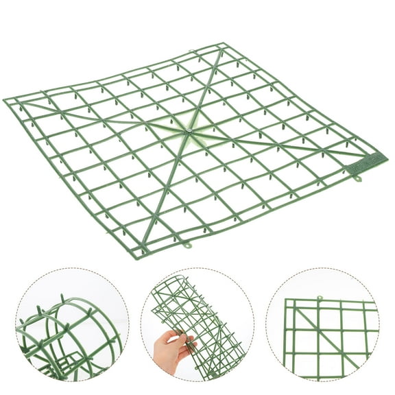 FOMIYES Plastic Flower Arrangement Grid Panels, 9.8 x 9.8 x 0.3 Inches, Floral Craft Organizer for Decor