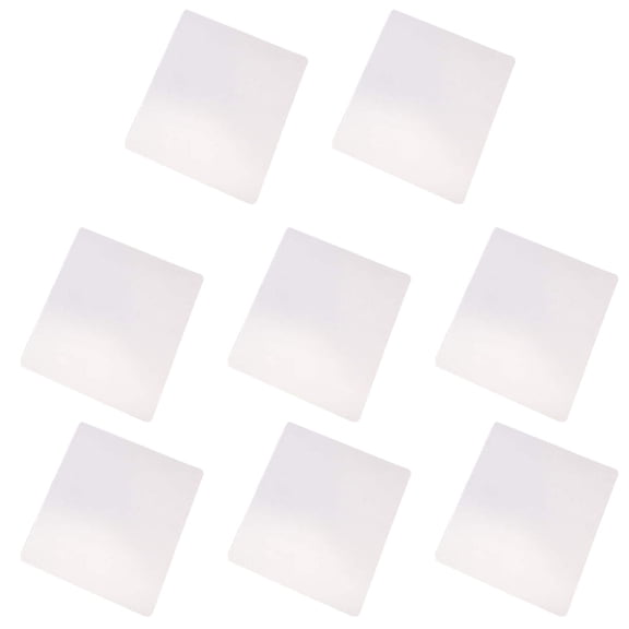 FOMIYES 8Pcs Blank White Mouse Mat with Fabric Surface for Heat Transfer Printing DIY