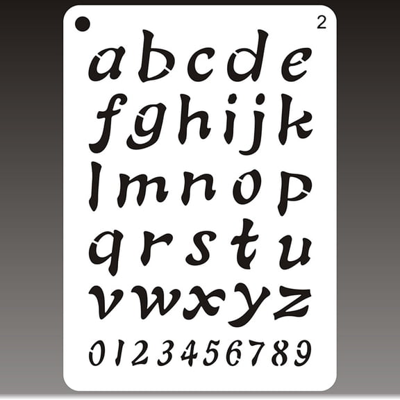 FOMIYES 8Pcs Number and Letter Stencils Assorted Color Templates for Crafting and Crafters