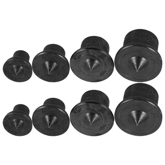FOMIYES 8Pcs Wood Dowel Transfer Pins Black Steel for Accurate Drill Hole Locating