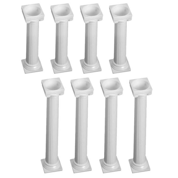 FOMIYES 8Pcs Roman Column Cake Pillars for Tiered Cakes and Wedding Decorations
