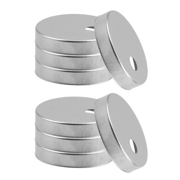 FOMIYES 8Pcs Toilet Seat Top Fixing Covers Stainless Steel Decorative Hinge Covers for Bathroom