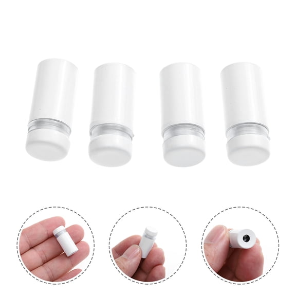 FOMIYES 8Pcs White Stainless Steel Glass Standoff Nails Decorative Sign Screw Nails for Home Use