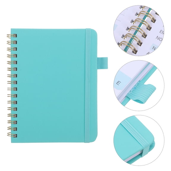 FOMIYES A6 Pocket Address Book Sky Blue with Alphabetical Tabs Indexed Notebook for Names Phone Emails and Notes