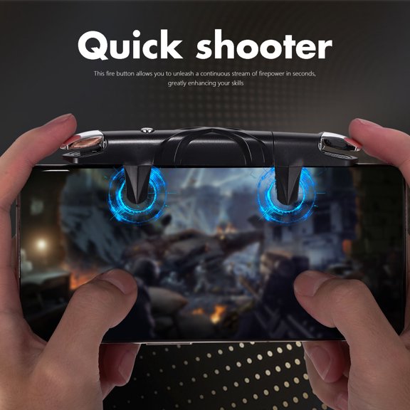 FOMIYES Adjustable Mobile Gaming Controller with Quick Shooter for Phone Game Triggers Assorted Color
