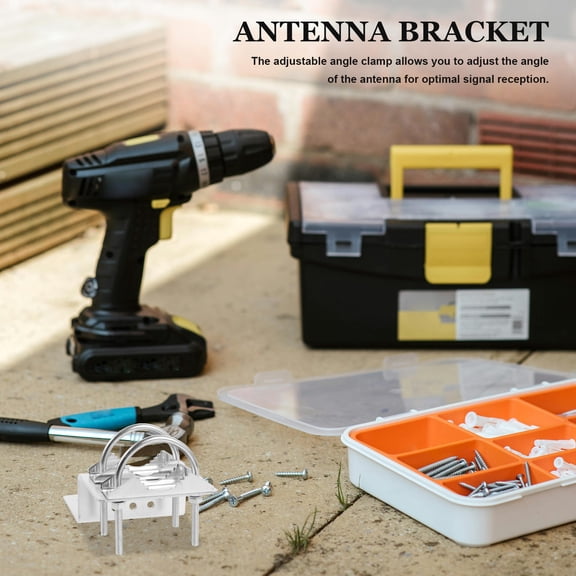 FOMIYES Stainless Steel Antenna Mount Bracket for Reliable Outdoor Signal