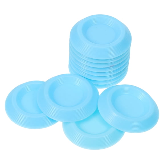 FOMIYES Alasum 12Pcs Sky Blue Small Insect Feeding Bowls Smooth Surface Durably Built for Enclosure Use